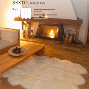 Covor din blana de oaie Noua Zeelanda, LW Sexto Standard 180x162cm - Img 5