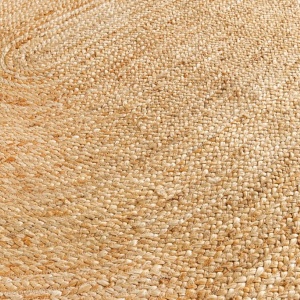 Covor oval din iuta, fabricat manual din fibra naturala, PURE NATURE 160x230cm - Img 4
