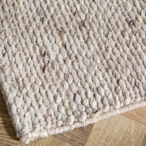 Covor WOOL XXL 350x240cm gri argintiu din lana - Img 2