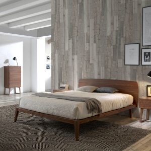 Dulapior elegant cu 4 sertare, design modern Walnut AC-CP1702-A - Img 5