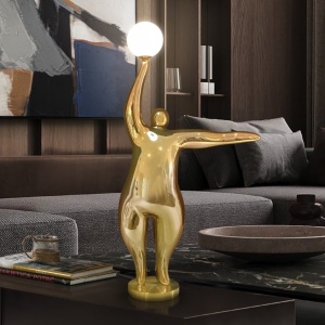 Figurina decorativa / Lampa de masa design lux El globo aurie 153559 universul-luminii.ro
