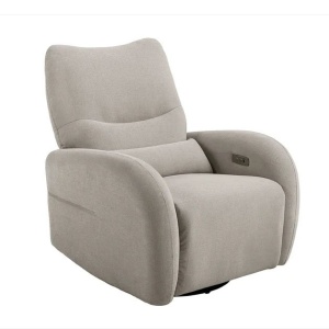 Fotoliu cinema PRIORITY greige, pivotant, functia electrica relax, port USB - Img 2