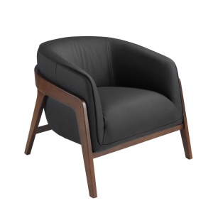 Fotoliu cu design modern piele naturala Black - Img 5