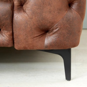 Fotoliu design Chesterfield, Microfibra, Maro Antic, MODERN BAROCK - Img 4