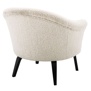 Fotoliu design elegant LUX Moretti, boucle crem 115039 HZ - Img 2