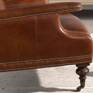 Fotoliu design italian, Piele Naturala, Chesterfield 5163 - Img 11