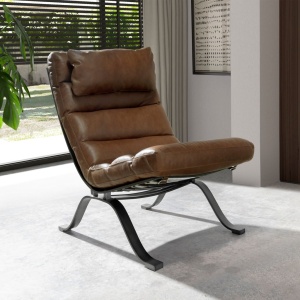 Fotoliu design LUX Dark Brown Leather - Img 5
