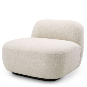 Fotoliu design modern LUX Bjorn, boucle crem 115336 HZ