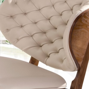 Fotoliu elegant design italian Sand-Walnut - Img 8