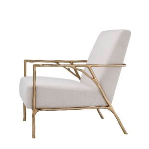 Fotoliu elegant design LUX Antico panama natural-auriu 113414 HZ - Img 2