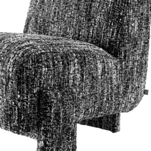 Fotoliu elegant design LUX Rockdale, Boucle sonata black - Img 5