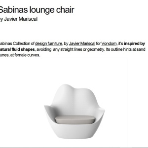 Fotoliu lounge design modern, exterior, interior, SABINAS LOUNGE CHAIR 45007 Vondom - Img 4