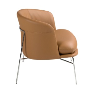 Fotoliu LUX design italian, Piele Sintetica Maro - Img 3