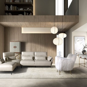 Fotoliu LUX design italian, White long pile - Img 7