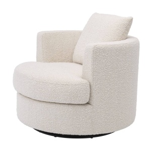 Fotoliu pivotant design elegant LUX Felix, crem 113960 HZ - Img 5