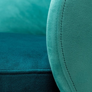 Fotoliu pivotant modern design LUX Chair Greer, Savona sea green, turquoise - Img 2