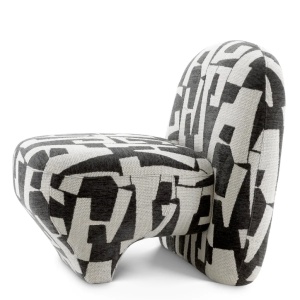 Fotoliu stil contemporan design LUX Lugo, Brooklyn black - Img 5