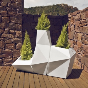 Ghiveci de flori / Jardiniera plante design decorativ modern pentru amenajari interioare si exterioare, FAZ PLANTER 54022R Vondom