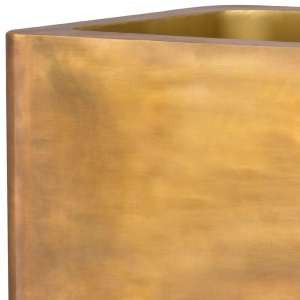 Ghiveci, Vas decorativ din otel inoxidabil Jasper 70x70cm - Img 2