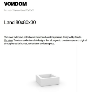 Jardiniera / Ghiveci plante design decorativ modern LAND PLANTER 80cm - Img 4