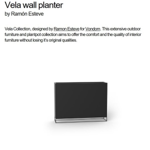 Jardiniera / Ghiveci plante design decorativ modern VELA WALL PLANTER basic - Img 5