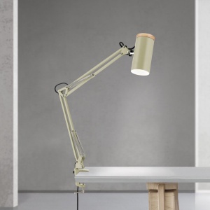 Lampa cu brat articulat si sistem de prindere masa, Gili verde deschis - Img 6