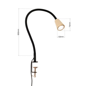 Lampa cu sistem de prindere masa, flexibila cu spot GU10 DOTTY khaki - Img 4