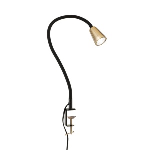 Lampa cu sistem de prindere masa, flexibila cu spot GU10 DOTTY negru