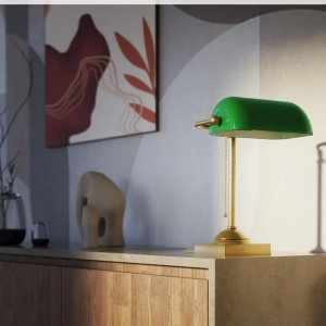 Lampa de birou din alama design clasic Banker - Img 8