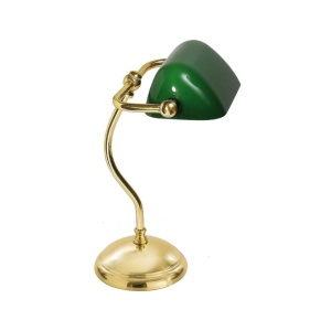 Lampa de birou din alama design clasic Mini Banker