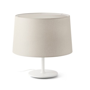 Lampa de masa abajur textil 48cm WINDSOR alb