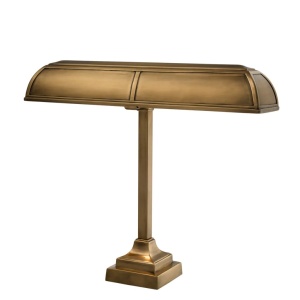 Lampa de masa clasica, finisaj antique brass, Banker 103777 HZ