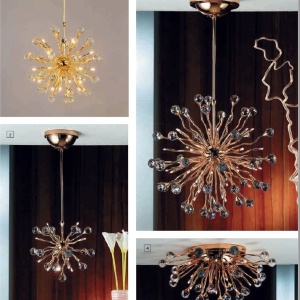 Lampa de masa cristal Swarovski Spectra design modern de lux GALAXY 9L crom 95699 universul-luminii.ro