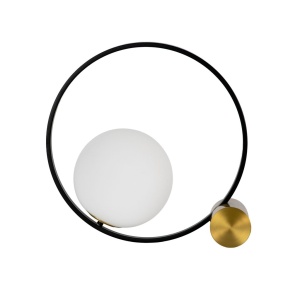 Lampa de masa design circular Gold and Black - Img 4