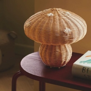 Lampa de masa design decorativ natural din ratan Allie 149669 universul-luminii.ro