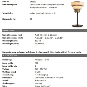 Lampa de masa design LUX Zereno 109439 universul-luminii.ro
