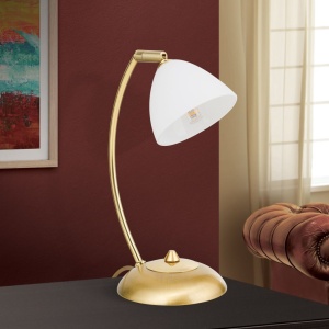 Lampa de masa design modern OPALDESIGN, auriu mat 163559 universul-luminii.ro