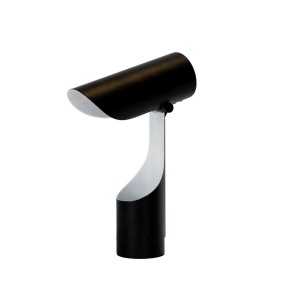 Lampa de masa din otel cu suport pentru creioane Black and White - Img 3