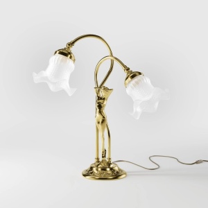 Lampa de masa figura feminina din alama Donne - Img 13