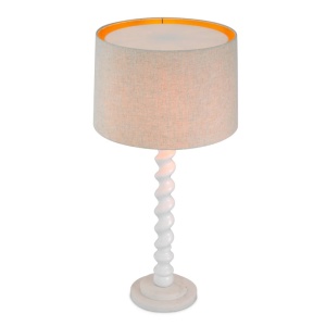 Lampa de masa LUX, Lemn, Tesatura, Alb, Massimo, 119673 HZ 169779 universul-luminii.ro