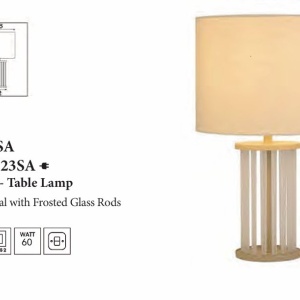 Lampa de masa metal sand, tije din sticla Swizzle - Img 5