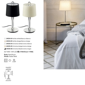 Lampa de masa / Veioza moderna design elegant MONTREAL bej 92049 universul-luminii.ro