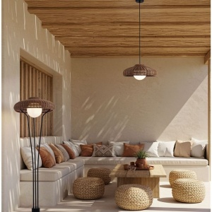 Lampa de podea boho style pentru terasa exterior IP54 SAMY - Img 7