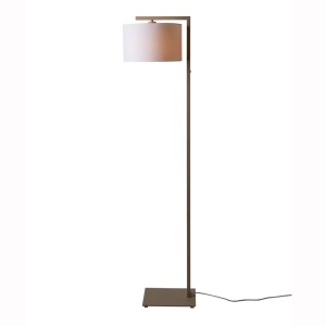 Lampa de podea Boston metal sand abajur alb