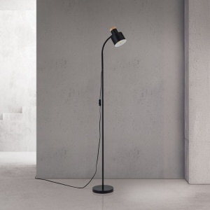 Lampa de podea cu spot directionabil Gili negru mat - Img 5