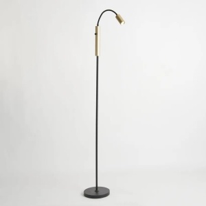 Lampa de podea cu spot mini GU10 Ciara negru, auriu
