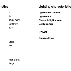 Lampa de podea decorativa iluminat exterior IP44 AKANE Beige 201419 universul-luminii.ro