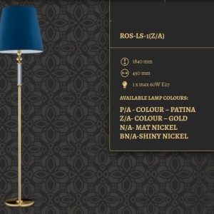 Lampa de podea eleganta design clasic ROSSANO 78269 universul-luminii.ro