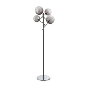 Lampa de podea EQUINOXE PT4 crom/ faded smoky