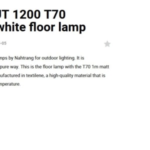 Lampa de podea iluminat exterior decorativ SAIGON 120/T70 gri/crem 127429 universul-luminii.ro